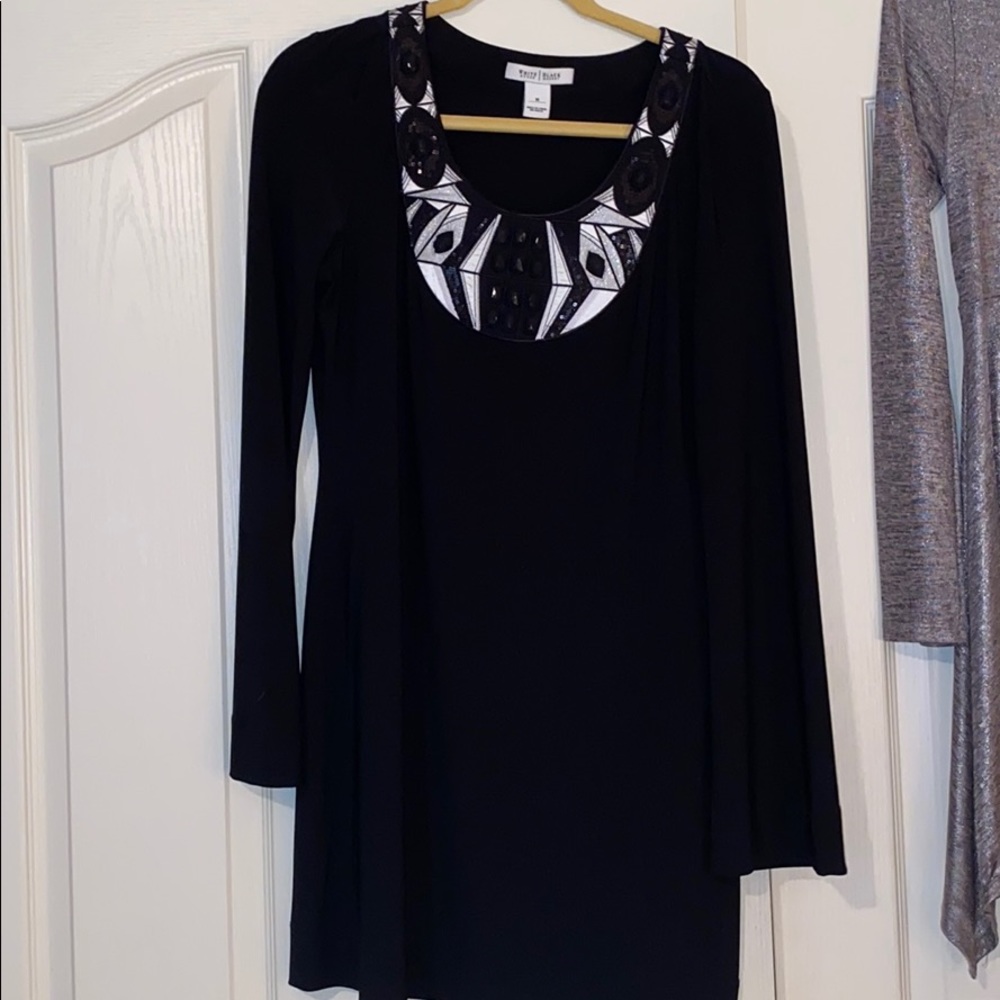 White & Black Dress
